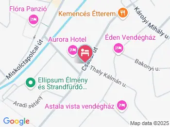 Hungária Panzió Miskolctapolca a térképen