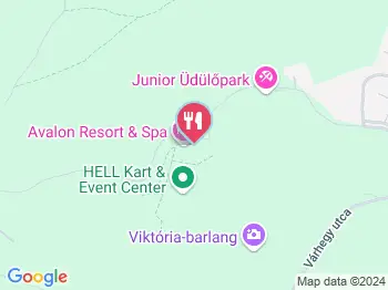The Club Avalon Miskolctapolca a térképen