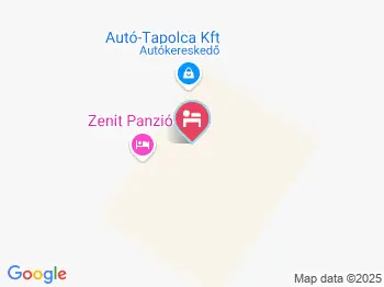 Zenit Panzió Miskolctapolca a térképen