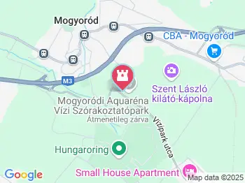 Aquarena Mogyoród a térképen