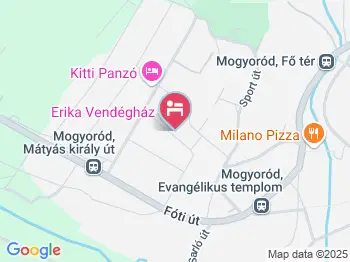 Erika Vendégház Mogyoród Mogyoród a térképen