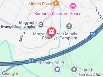 Mogyoródi Református templom Mogyoród a térképen