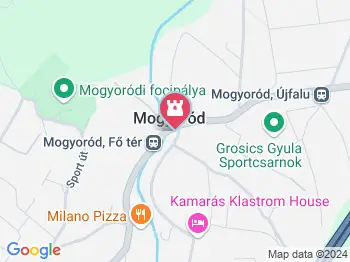 Táncos pár szökőkút Mogyoród a térképen