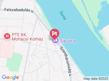Duna Vendégház Mohács a térképen