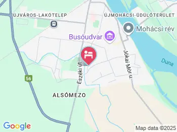 Mátyás Lak Mohács a térképen