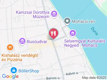 Szamóca Cukrászda Mohács a térképen