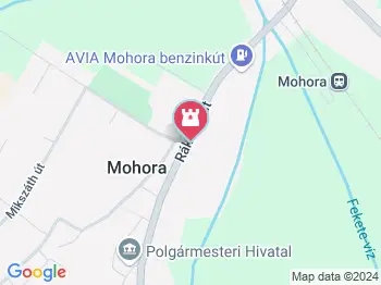 Mikszáth emlékfa Mohora a térképen