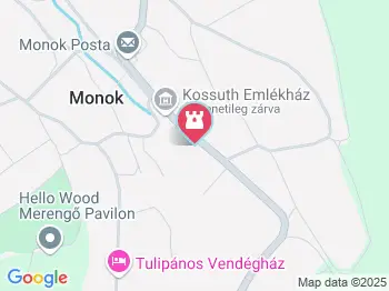 Andrássy-kastély Monok a térképen