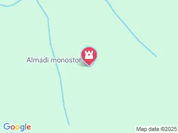 Almádi monostor Monostorapáti a térképen