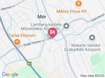 Belvárosi Vendégház Mór a térképen