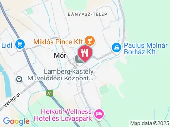 Öreg Prés Étterem Mór a térképen