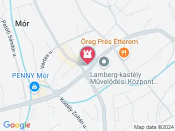 II. világháborús emlékmű Mór a térképen