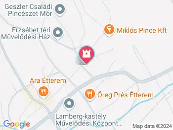 Kapucinus templom Mór a térképen