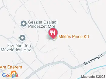 Miklóscsabi Pincéje Mór a térképen