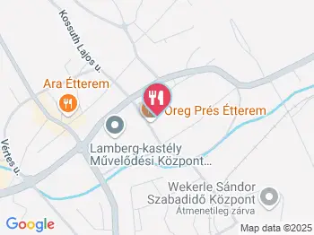 Öreg Prés Étterem Mór a térképen