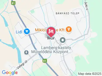 Öreg Prés Butikhotel Mór a térképen