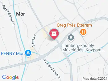 Szent Kereszt római katolikus templom Mór a térképen