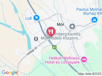 Tárlat Étterem Mór a térképen