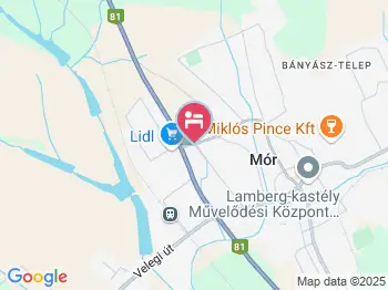 Vörös Torony Apartman Mór a térképen