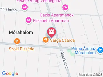 Erzsébet kútszobor Mórahalom a térképen