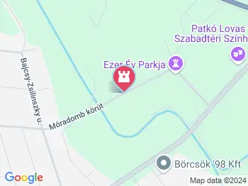 Ezer Év Parkja Mórahalom a térképen