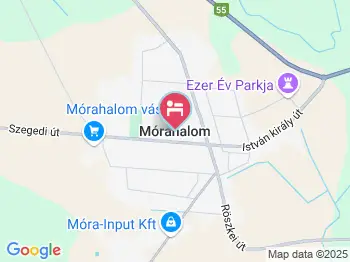 Hársfa Tanya Mórahalom a térképen