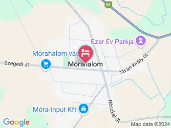 Jáde Apartmanok Mórahalom a térképen