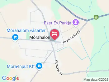 Jázmin Vendégházak & Apartmanok Mórahalom a térképen