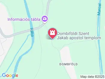 Dombiföldi Szent Jakab apostol templom Mórichida a térképen