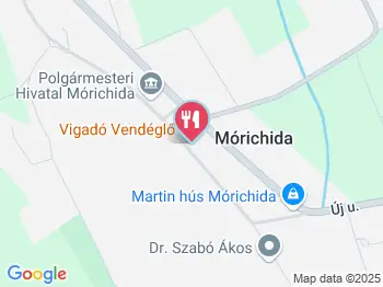 Vigadó Vendéglő Mórichida Mórichida a térképen