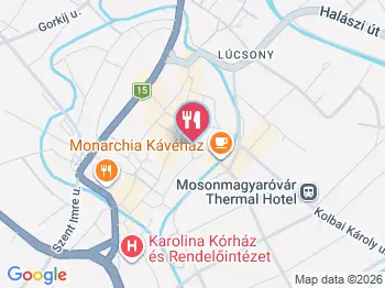 Ali Borozó 1921 Mosonmagyaróvár a térképen