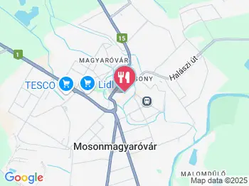 Ambrózia Étterem Mosonmagyaróvár a térképen