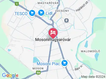 Aqua Hotel Termál - erkély/terasz Mosonmagyaróvár a térképen