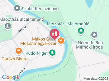 Engler Hotel étterme Mosonmagyaróvár a térképen