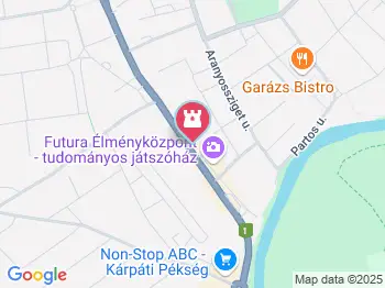 FUTURA Interaktív Természettudományi Élményközpont Mosonmagyaróvár a térképen