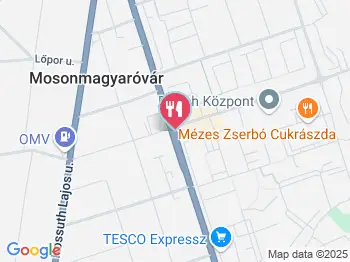 Galéria Étterem Mosonmagyaróvár a térképen