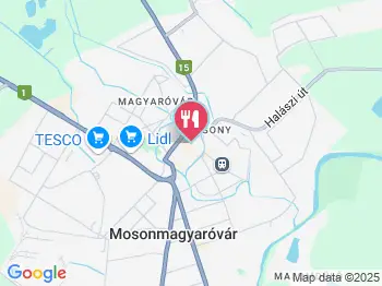 Korzó Étterem Mosonmagyaróvár a térképen