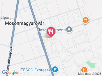 Központ Café & Bistro Mosonmagyaróvár a térképen