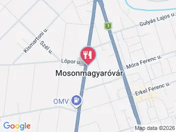 Lipóti Pékség - Kossuth utca Mosonmagyaróvár a térképen