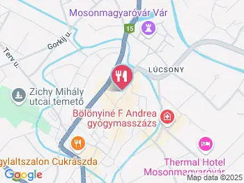 Magyaros Vendéglő Mosonmagyaróvár a térképen