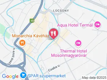 Monarchia Kávéház Mosonmagyaróvár a térképen