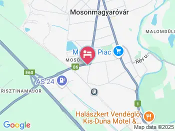 Motelnet T Mosonmagyaróvár a térképen