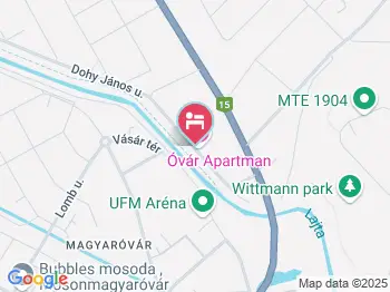 Óvár Apartman Mosonmagyaróvár a térképen