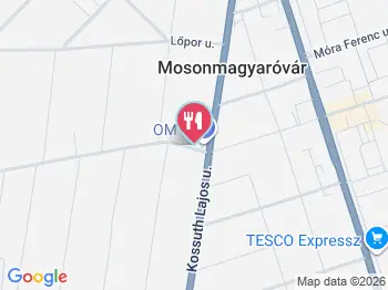 Pöttyös büfé Mosonmagyaróvár a térképen