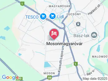 Aqua Hotel Termál Mosonmagyaróvár a térképen