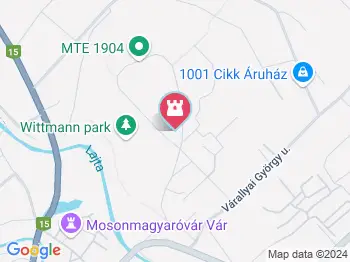 Wittmann park Mosonmagyaróvár a térképen