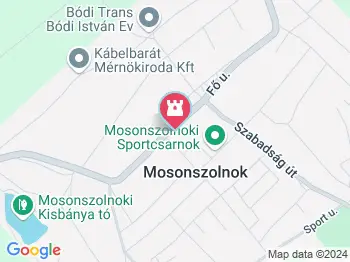 Lourdes-i barlang Mosonszolnok a térképen