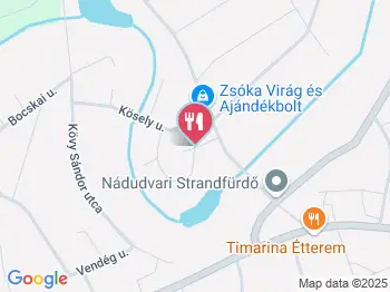 Nádas Presszó Nádudvar a térképen