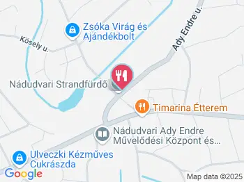 Strand Büfé Nádudvar a térképen