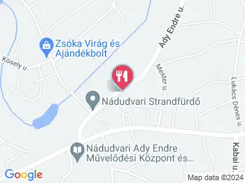 Strand Vendéglő Nádudvar a térképen